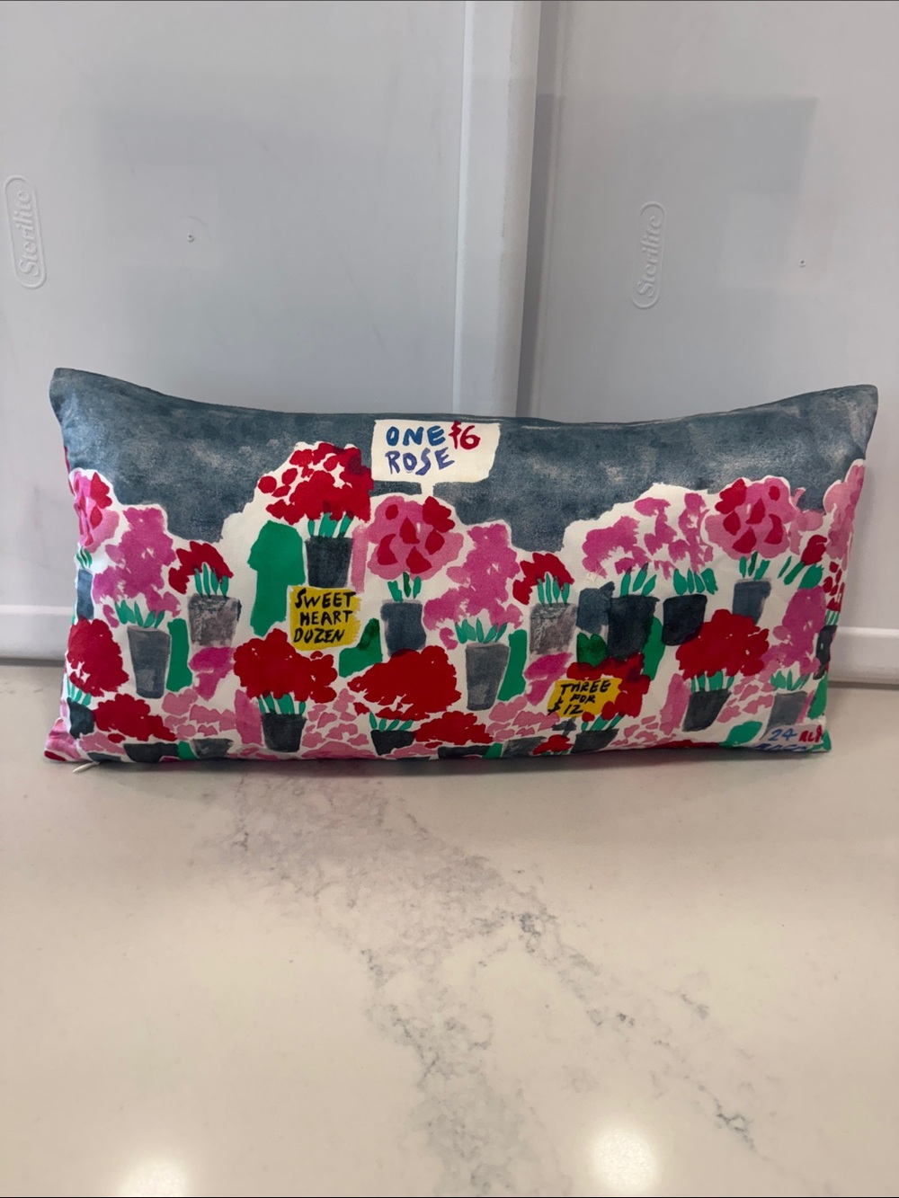 Beautiful Kate Spade roses throw pillow